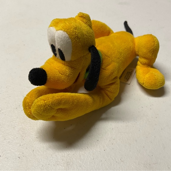 Disney Store Mickey Mouse Funhouse Pluto 8" Pray Plush Stuffed Little Dog Yellow - Picture 2 of 8